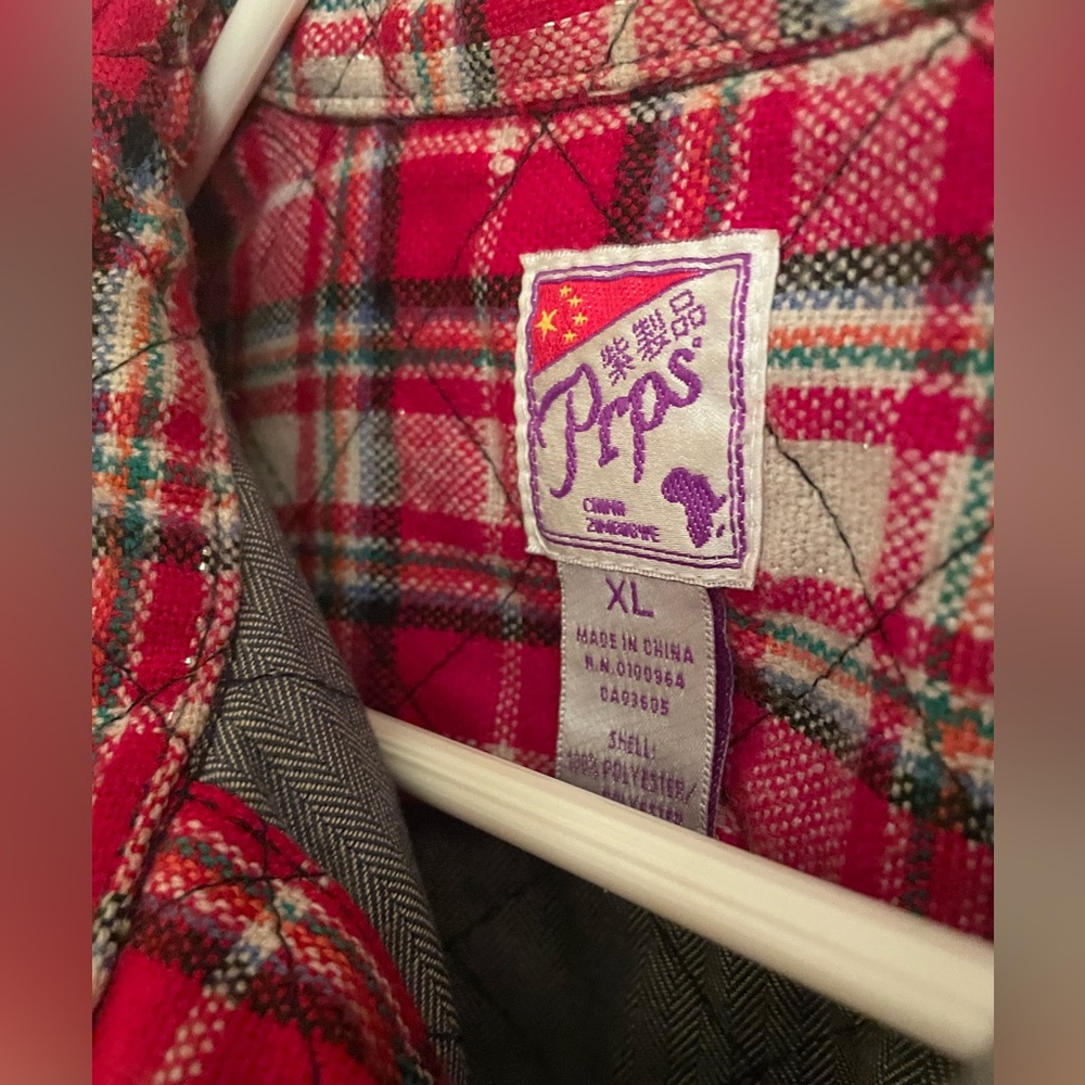 PRPS heavy quilted/padded flannel, sz M-L (see description) Badass! - Picture 10 of 17
